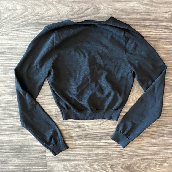 White Fox Boutique Beat goes on Cardigan Black XS Long Sleeve - Picture 7 of 9